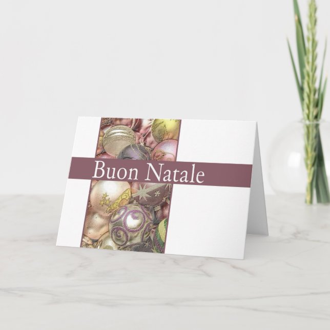 Buon Natale Italian Christmas Card (Front)