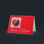 Buon Natale Italian Christmas Card<br><div class="desc">Buon Natale - Merry Christmas in Italian Surprise your nearest and dearest, your friends, co-workers, neighbours or even your boss with a special card in their own language or your (2nd) language. Many different designs available: from a modern collage photography card, mixing ornaments and winter landscapes, a classic vintage christmas...</div>