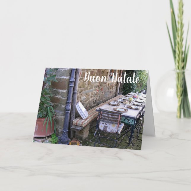 BUON NATALE - ITALIAN CHRISTMAS HOLIDAY CARD (Front)