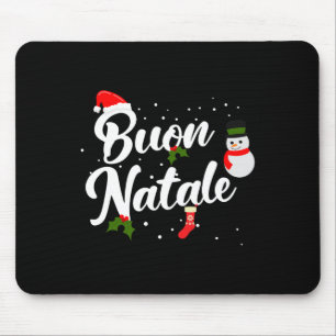 Buon natale italian christmas  mouse mat