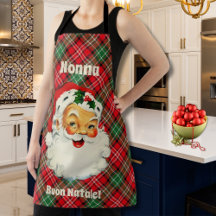 Buon Natale Italian Christmas Santa Plaid