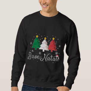 Buon Natale Italian Christmas Tree - Xmas Sweatshirt