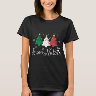 Buon Natale Italian Christmas Tree - Xmas T-Shirt