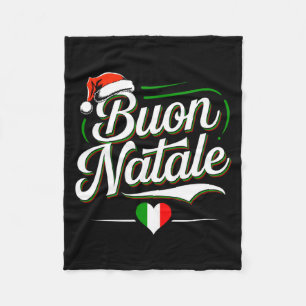 Buon Natale Italian Family Christmas Italy Pride H Fleece Blanket