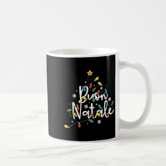 Buon Natale Italian Family Merry Christmas Tree Li Coffee Mug (Right)