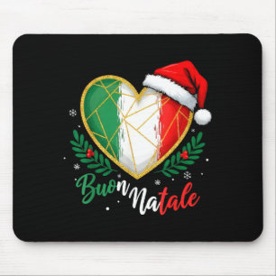 Buon Natale Italian Family Pasta Christmas Tree Xm Mouse Mat