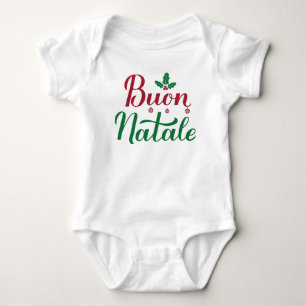 Buon Natale Italian Merry Christmas Baby Bodysuit
