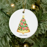 Buon Natale Italian Merry Christmas Pizza Slice