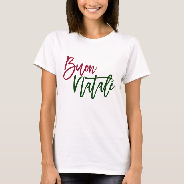 Buon Natale Italian Merry Christmas T-shirt (Front)