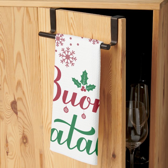 Buon Natale Italian Merry Christmas Tea Towel (Creator Uploaded)