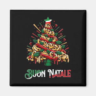 Buon natale italian pasta christmas tree xmas for  magnet