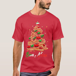 BUON Natale Italian Pasta Christmasree Xmas for Me T-Shirt