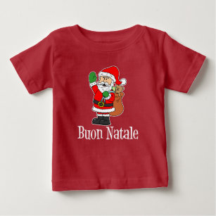 Buon Natale Italian Santa Kids Baby T-Shirt