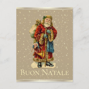 Buon Natale Italian Vintage Christmas Postcards Zazzle Uk