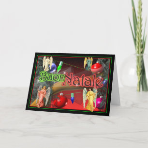 Buon Natale  -Merry Christmas Angels Holiday Card