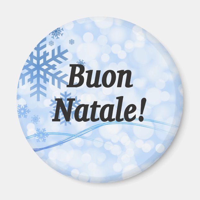 Buon Natale! Merry Christmas in Italian bf Magnet (Front)
