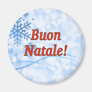 Buon Natale! Merry Christmas in Italian rf Magnet