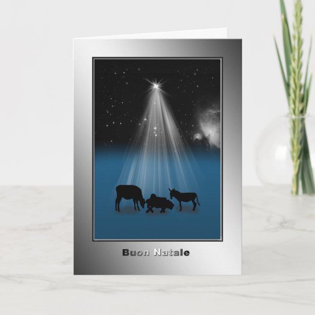 Buon Natale, “Merry Christmas,” Italian Card (Front)