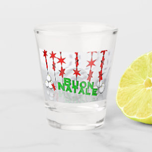 **BUON NATALE** MERRY CHRISTMAS SHOT GLASS
