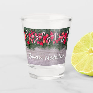 **BUON NATALE** MERRY CHRISTMAS SHOT GLASS