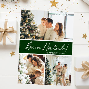 Buon Natale Photo Collage Holiday Card