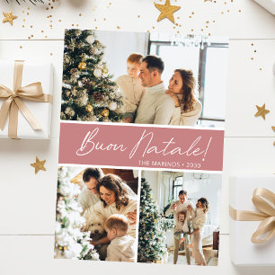 Buon Natale Photo Collage Holiday Card