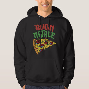 Buon Natale Pizza Funny Italian Christmas Lights G Hoodie
