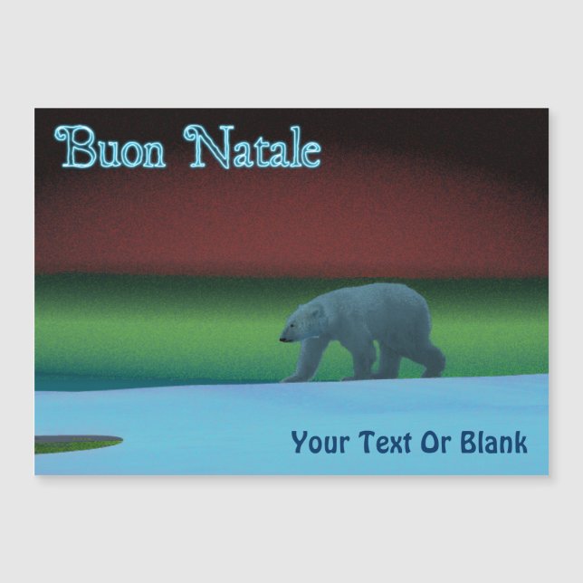 Buon Natale - Polar Lights Polar Bear (Front)