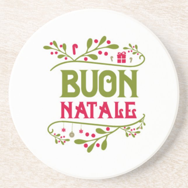 **BUON NATALE** SANDSTONE COASTER (Front)
