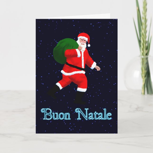 Buon Natale - Santa Claus Holiday Card (Front)