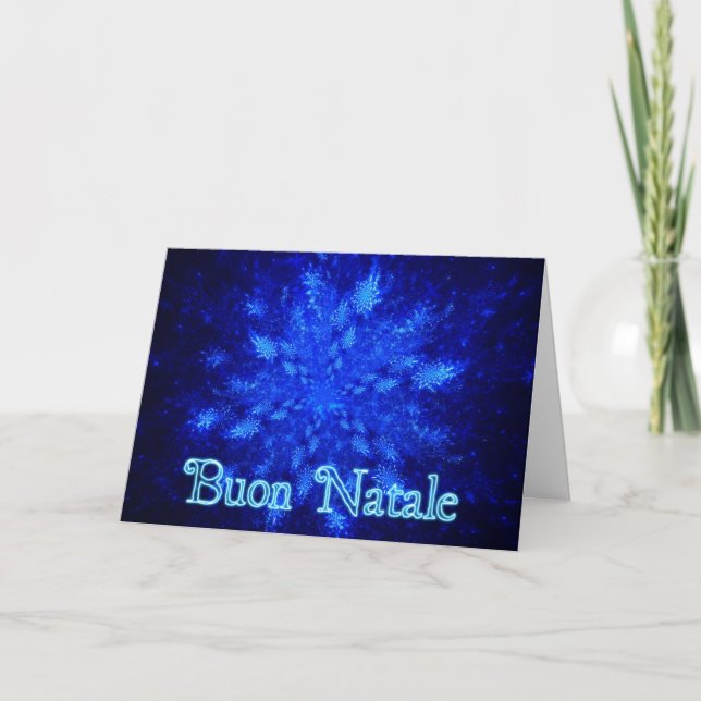 Buon Natale - Snowburst Holiday Card (Front)