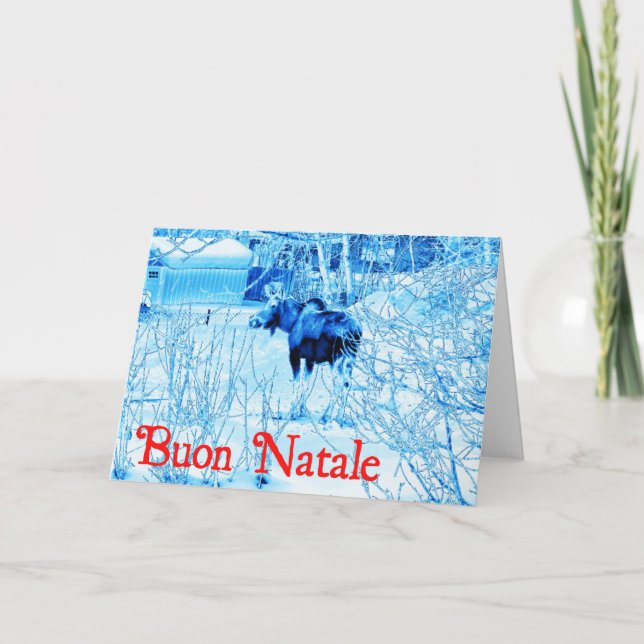 Buon Natale - Urban Moose Holiday Card (Front)