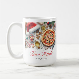 Buon Natale Watercolor Italian Christmas Party  Coffee Mug