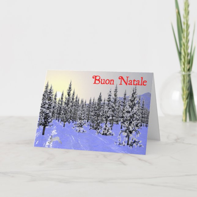 Buon Natale - Winter Solstice Holiday Card (Front)