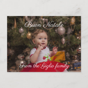 Buon natale your photo postcard