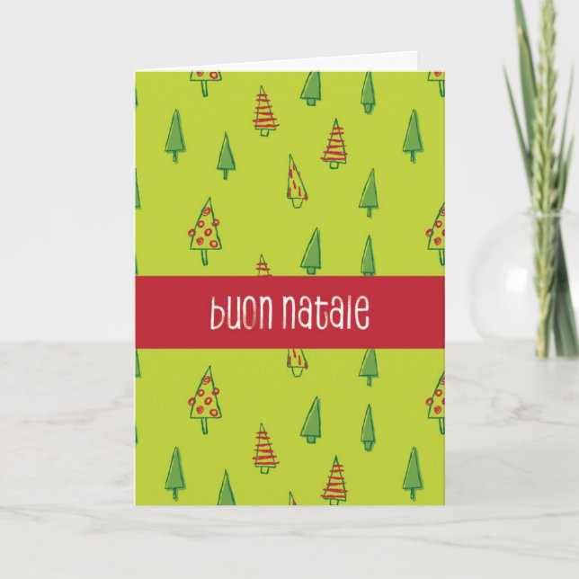 Buon Natalie Italian Christmas Card (Front)