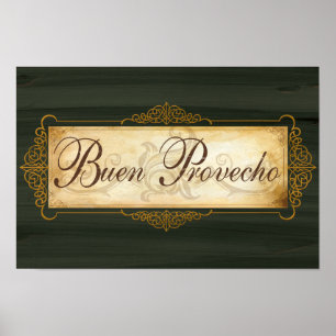 Buon Provecho decor poster