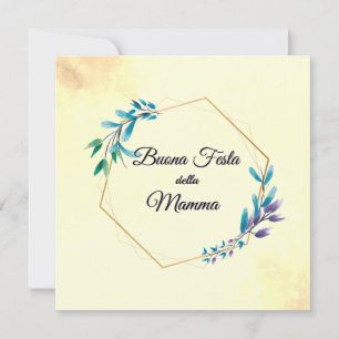 Buona Festa della Mamma Happy Mother's Day Card