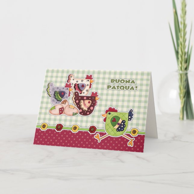Buona Pasqua. Easter Card in Italian (Front)