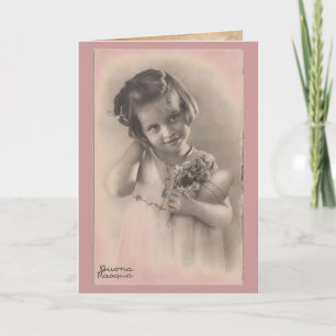Buona Pasqua Happy Easter Vintage Card