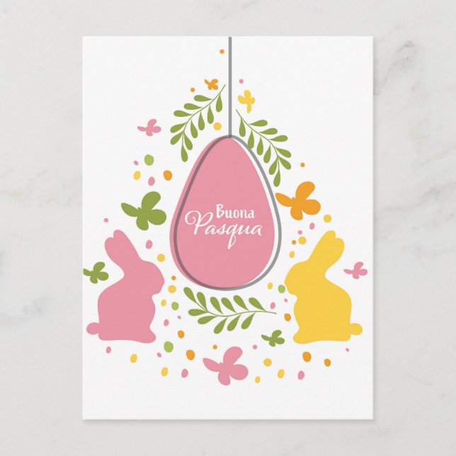 Buona Pasqua Holiday Postcard (Front)