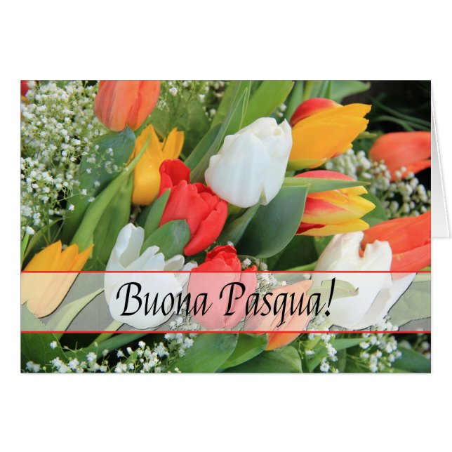 Buona Pasqua Italian Happy Easter (Front Horizontal)