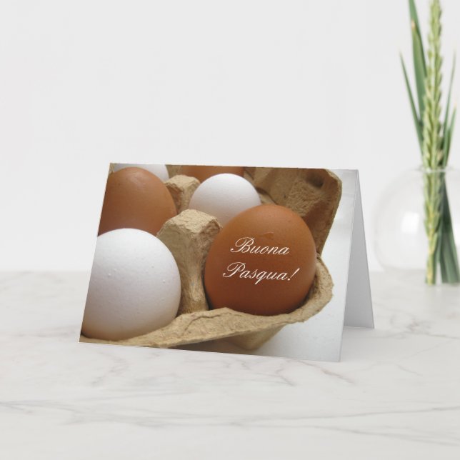Buona Pasqua Italian Happy Easter Holiday Card (Front)