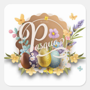 Buona Pasqua Square Sticker