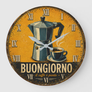 Buongiorno Coffee  Large Clock