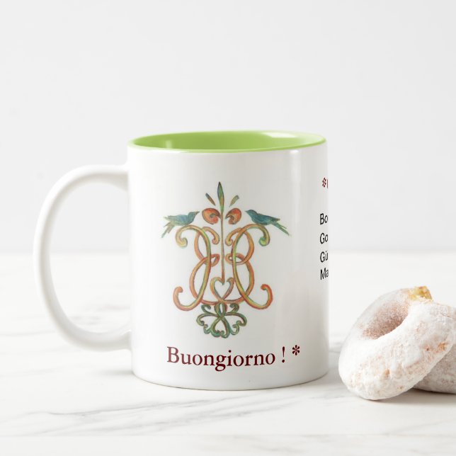 Buongiorno/ *Good Morning Multilanguage Mug (With Donut)