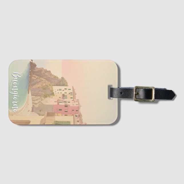 Buongiorno Italian Riviera Luggage Tag (Front Horizontal)