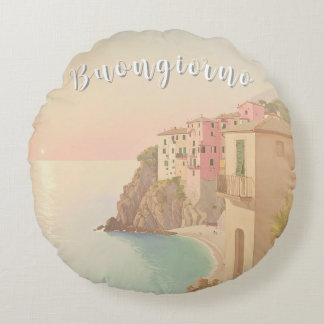 Buongiorno Italian Riviera Round Cushion