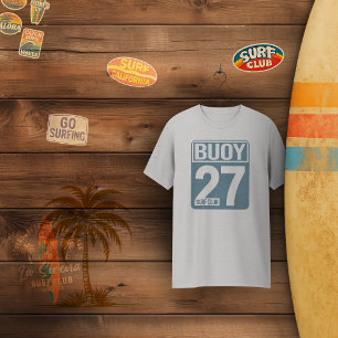 Buoy 27 Surf Club   Vintage Coastal T-Shirt