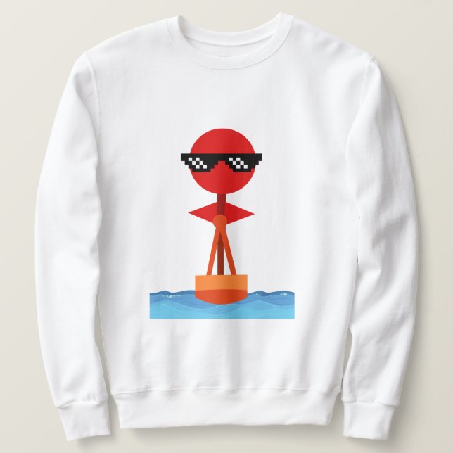buoy shaped human sweatshirt (Design Front)